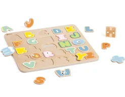 Alphabet Puzzle - Natural Wood<Classic World Hot