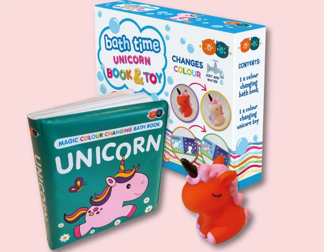 Bath Time Unicorn Book & Toy - Changes Colour!< Online