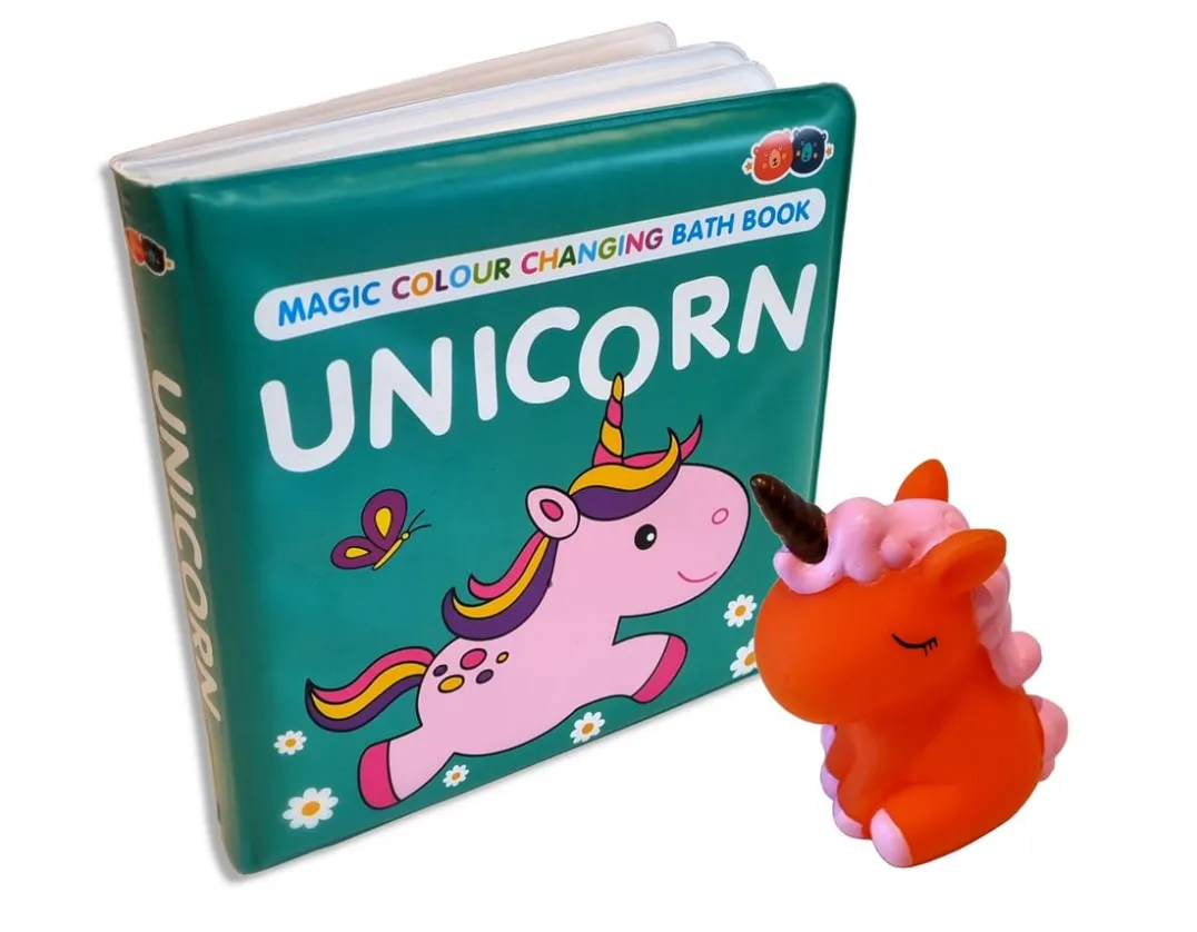 Bath Time Unicorn Book & Toy - Changes Colour!< Online