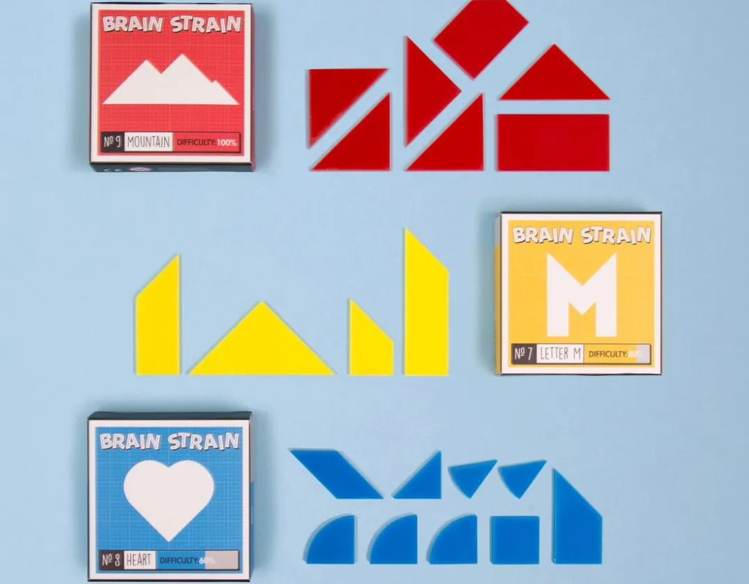 Brain Strain - Mind Boggling IQ Puzzles<Fizz Creations