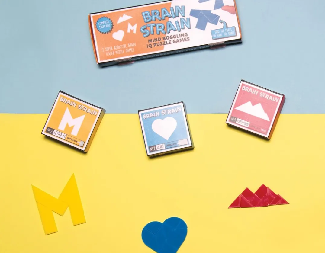 Brain Strain - Mind Boggling IQ Puzzles<Fizz Creations