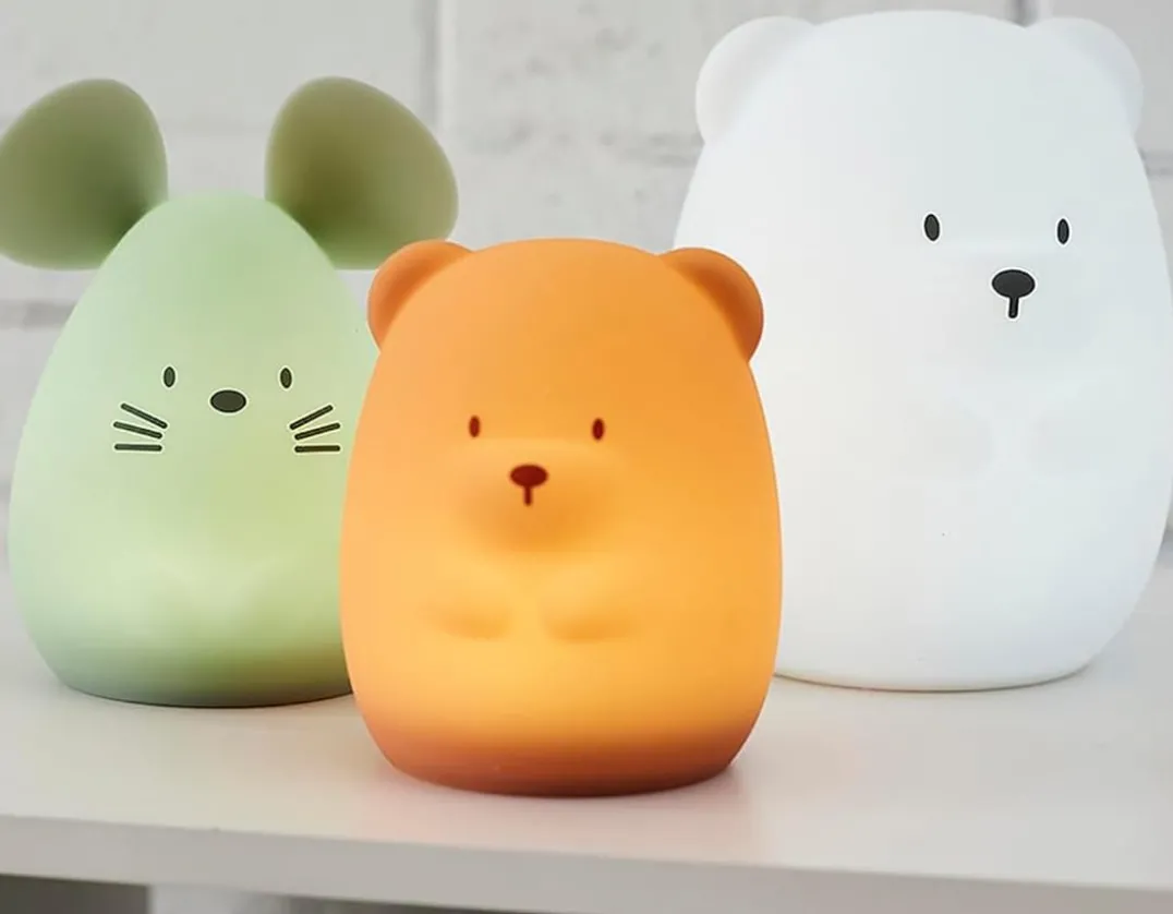 Brown Bear Nightlight - Silicone<Nattou Clearance