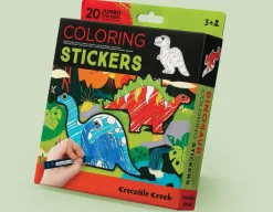 Dino Colouring Stickers - Set of 20 with 5 Crayons<Crocodile Creek Discount