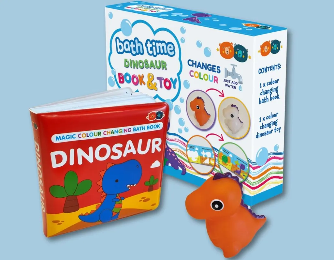 Dinosaur Squirter & Bath Book - Changes Colour!<Buddy & Barney New