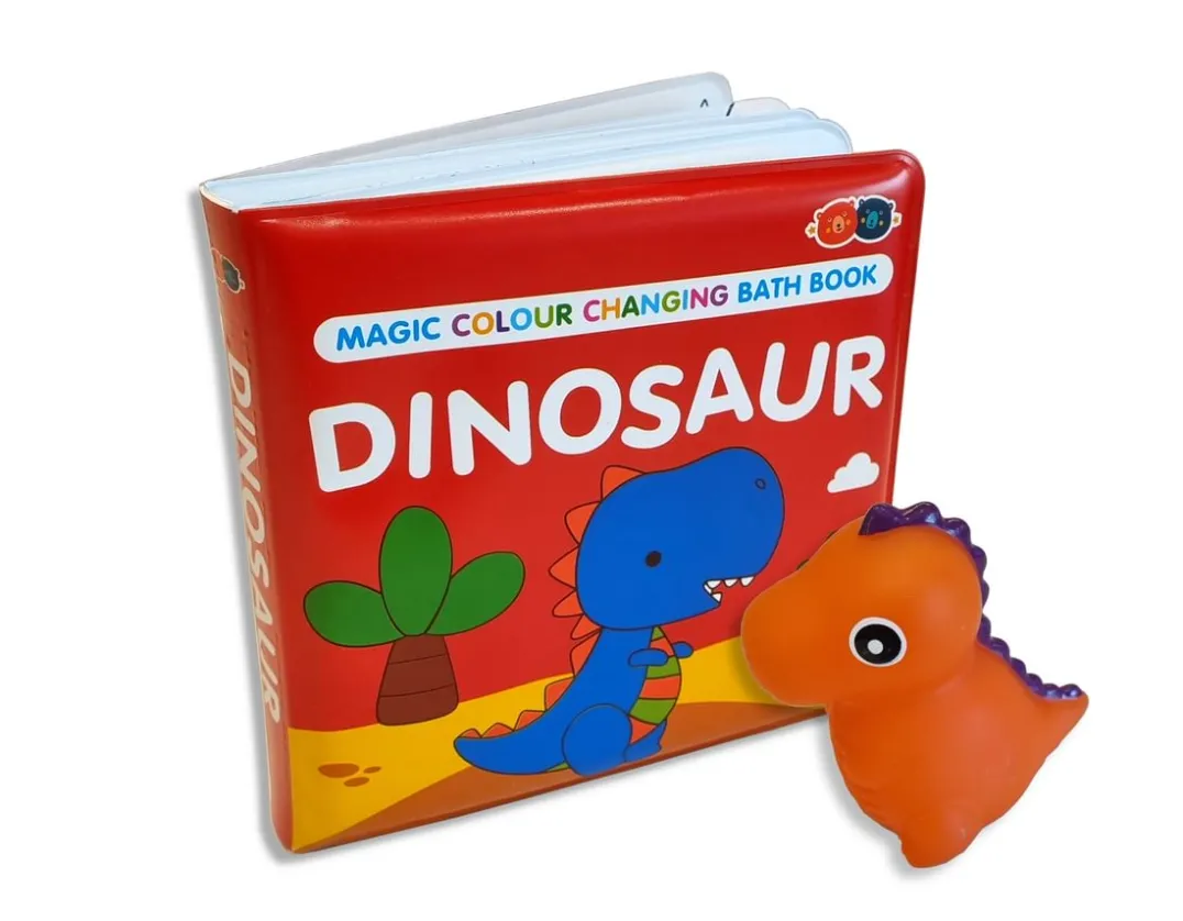 Dinosaur Squirter & Bath Book - Changes Colour!<Buddy & Barney New
