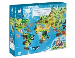Endangered Animals - 200-Piece Puzzle<Janod New