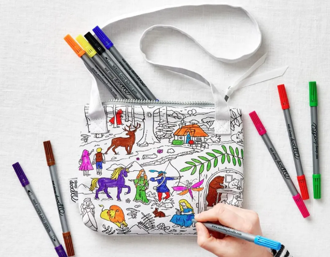 Fairytales Crossbody Bag - Doodle Your Own!<Eat Sleep Doodle Sale