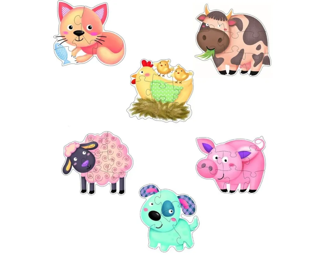 Farm Friends Puzzly-Do - 6 Animal Jigsaws<Snapmedia Discount