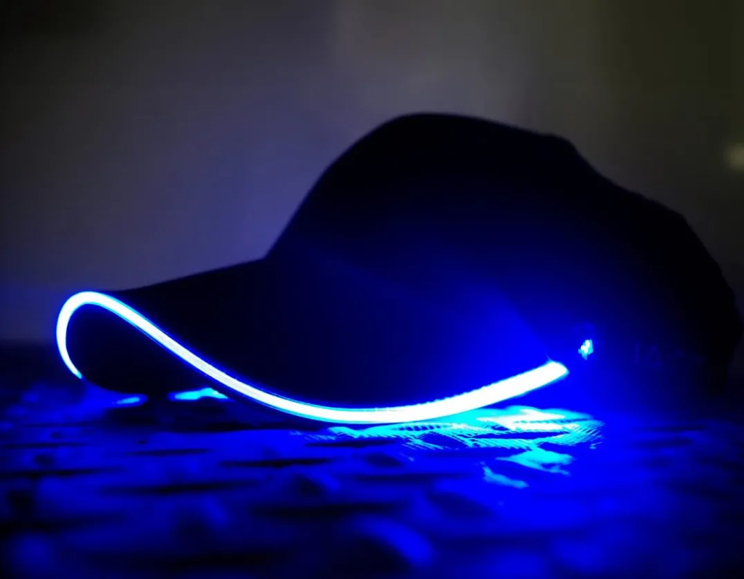 Flashing LED Baseball Cap<Illuminated Apparal Clearance