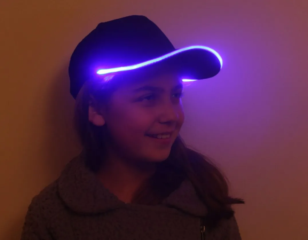 Flashing LED Baseball Cap<Illuminated Apparal Clearance