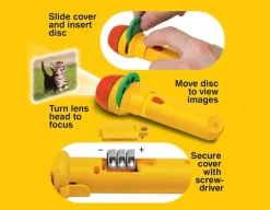 Funny Animals Torch & Projector<Brainstorm Toys New