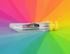 8-in-1 Neon Gel Pen - Retractable Colours<Wonderbox Hot