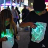 Interactive Glow T-Shirt - Black age 9-11<Illuminated Apparel Clearance