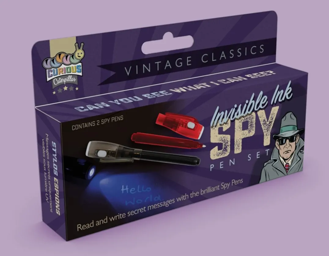 Invisible Ink Spy Pen Set<Funtime Gifts New