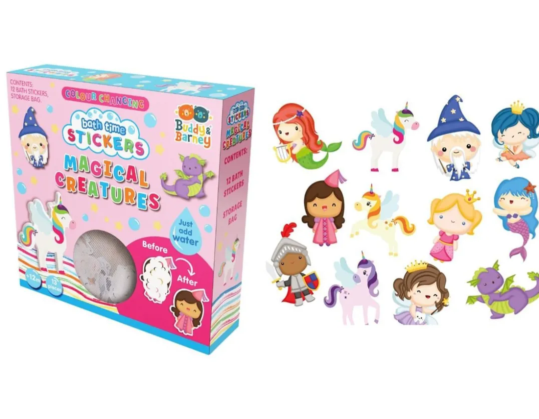 Magical Bath Time Stickers - Wow!<Buddy & Barney Sale