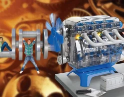 Model Engine Kit - Moving Motor Parts & LED Lights<Discovery #Mindblown Clearance