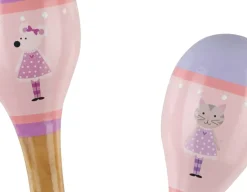 Pink Mouse & Cat Maraca Set<Orange Tree Toys Sale