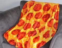 Pizza Blanket & Pillow - Fun Wrap-a-Roni!<Buddy & Barney Clearance