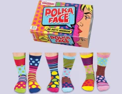 Polka Face - Six Dotty Odd Socks!<United Odd Socks Outlet