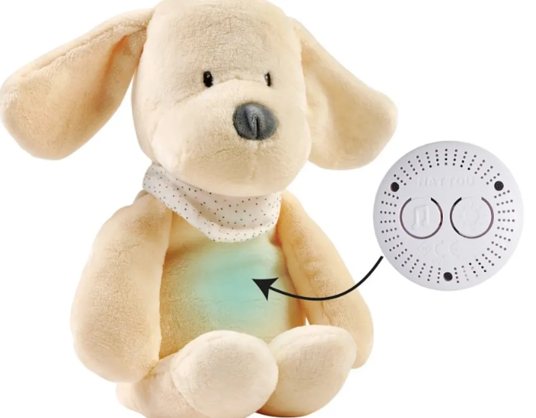 Sleepy Puppy - Cuddly Nightlight with Sounds<Nattou Online