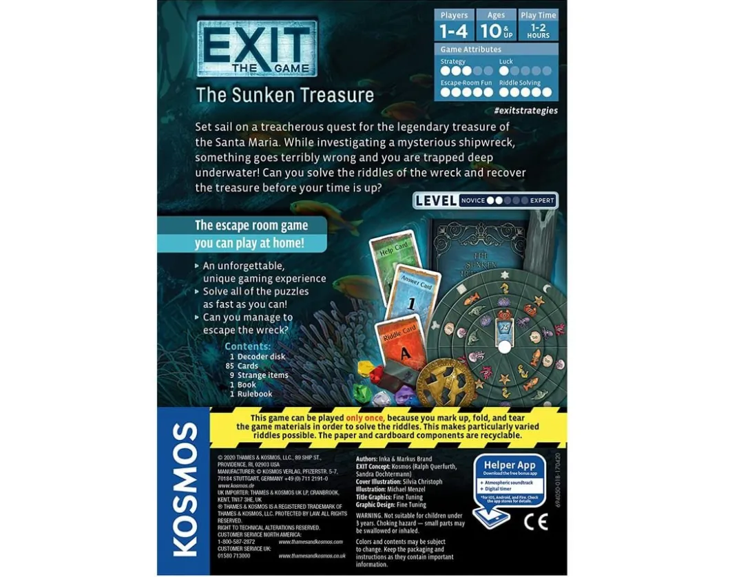 The Sunken Treasure - Exit Game<Thames & Kosmos Outlet
