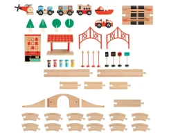 Train Town - 51 Piece Wooden Building Set<FAO Schwarz Hot