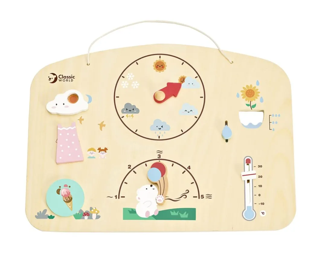 Wooden Barometer - Track the Weather<Classic World Online