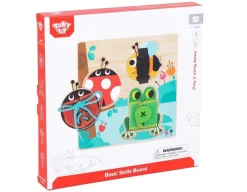 Wooden Skills Board - Buckle, Button, Lace<Tooky Toy Sale