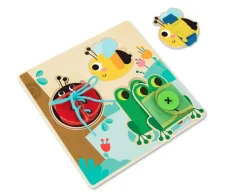 Wooden Skills Board - Buckle, Button, Lace<Tooky Toy Sale