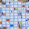 World Flags Tablecloth - Doodle Your Own!<Eat Sleep Doodle Discount