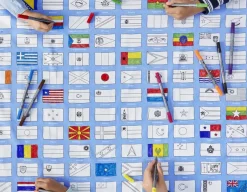 World Flags Tablecloth - Doodle Your Own!<Eat Sleep Doodle Discount