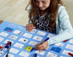 World Flags Tablecloth - Doodle Your Own!<Eat Sleep Doodle Discount