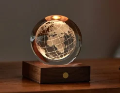 World Globe Crystal Light - 3D Effect<Gingko Online