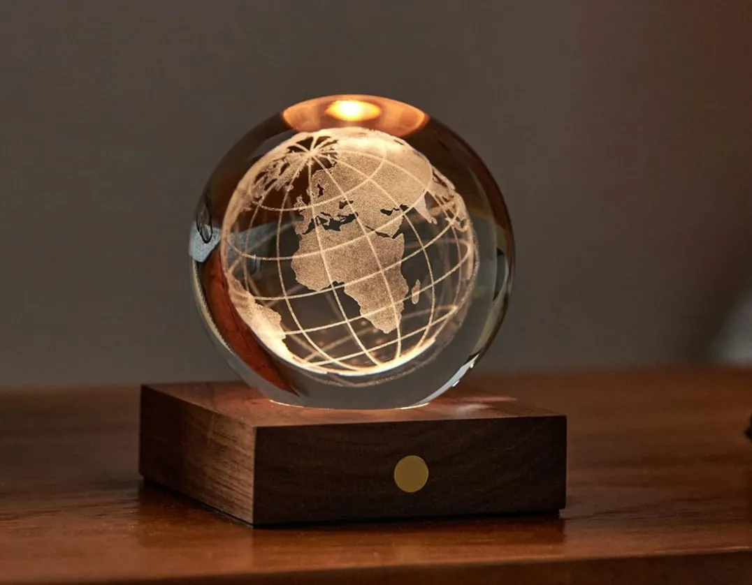 World Globe Crystal Light - 3D Effect<Gingko Online