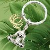 Yoga Keyring - Chrome Plated Metal<Troika Outlet