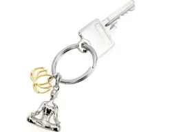 Yoga Keyring - Chrome Plated Metal<Troika Outlet