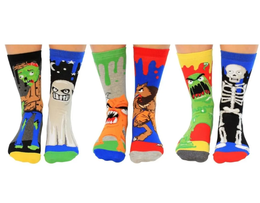 Zombodies - Six Scarily Odd Socks!<United Odd Socks Online